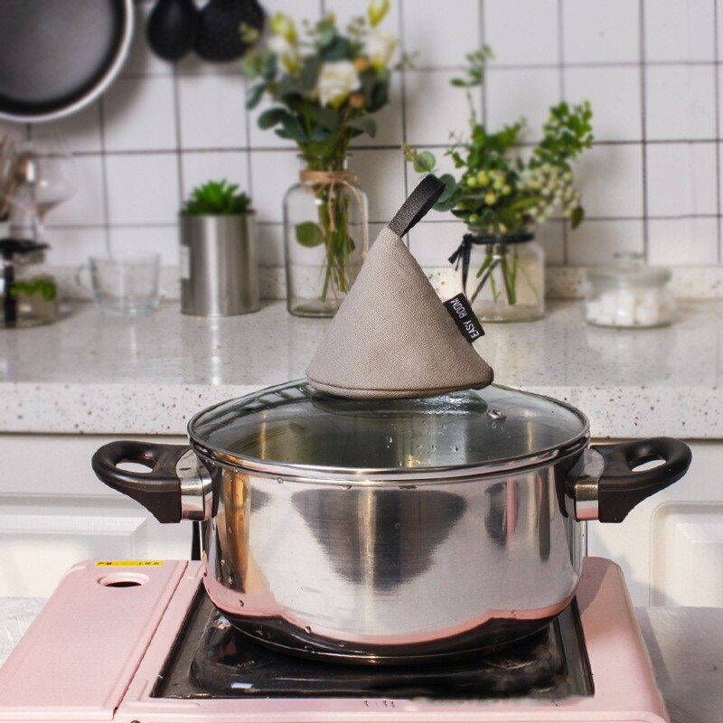 Anti Scalding Gloves Cotton Pot Cover Heat Insulation Kitchen Tableware Anti Pot Clip Cap Plate Spoon Kitchen Accessories