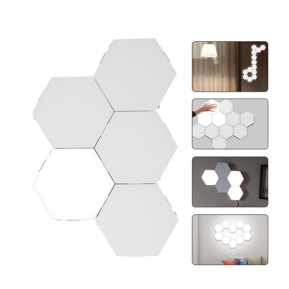 Hexagons Quantum Licht Magnetische Hand Touch Sensor Led-lampjes Diy Combinatie Muur Creatieve Woondecoratie Lamp Painel De