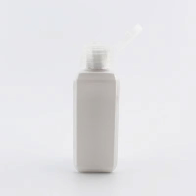 30 stk. 50ml tomme 100ml firkantede plastflasker med skrukork, reisebeholdere til kosmetikk, prøveemballasje til personlig pleie: Mørkegrå / 100ml