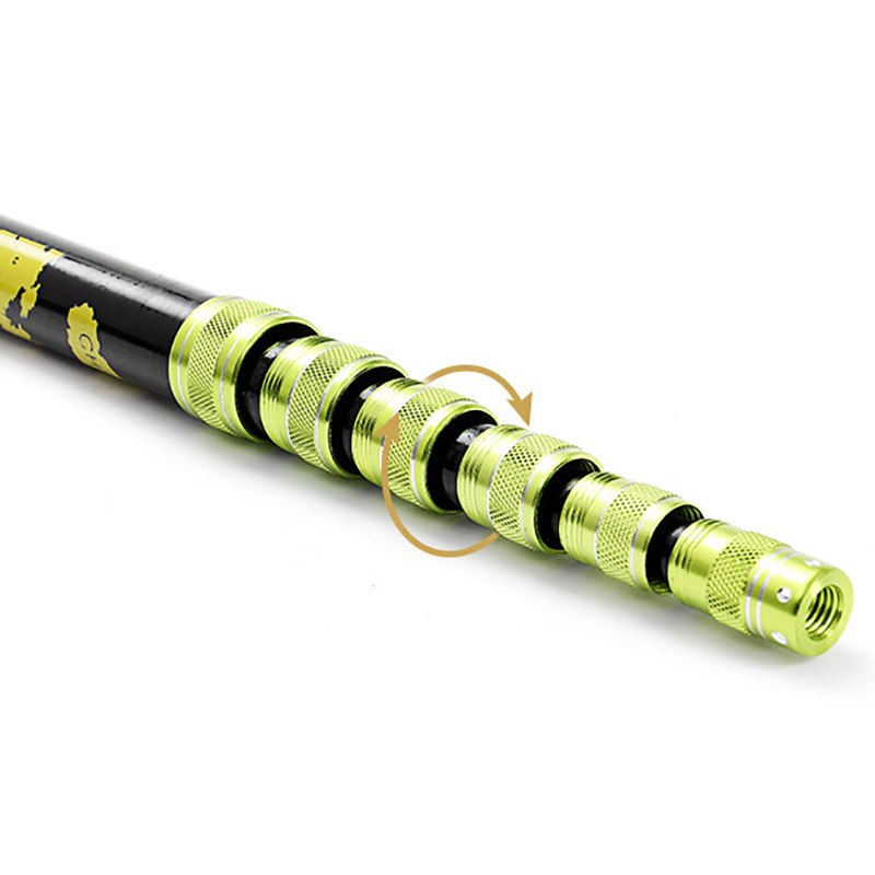 2.1M Collapsible Catch Fishing Net Foldable Carbon Long Handle Telescopic Fish Catching Landing Nets Gear