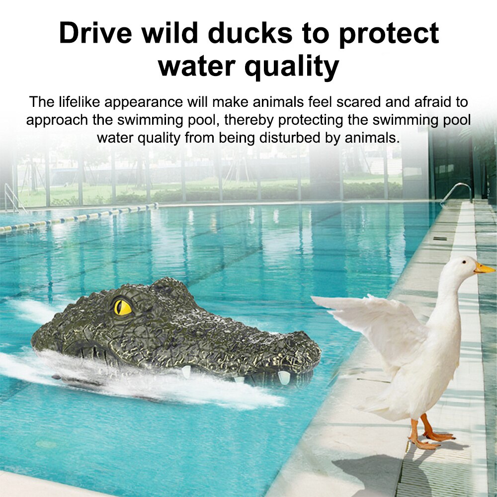 CONUSEA – tête de Crocodile en bateau RC, jouet électrique avec télécommande, 2.4G, idéal pour l'été