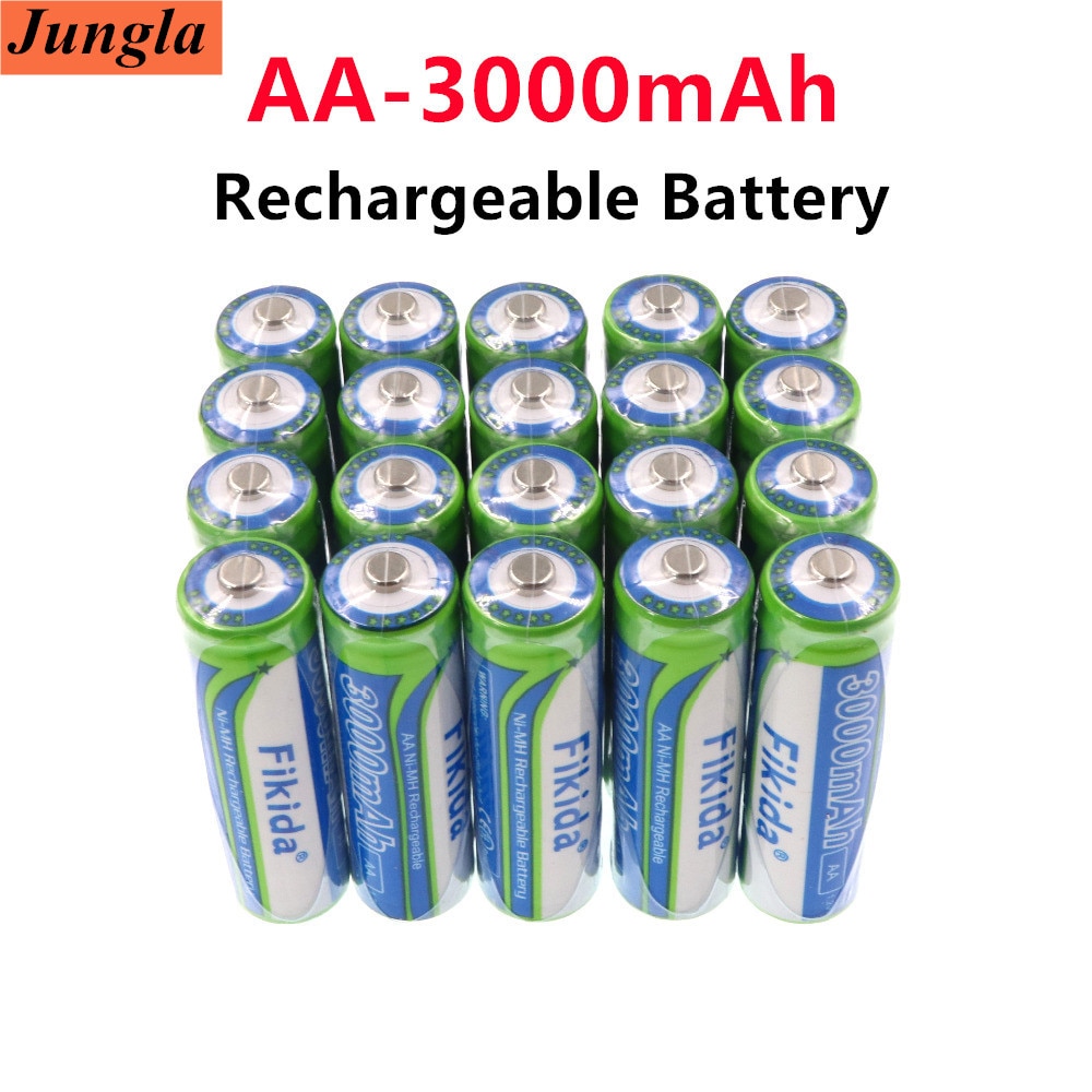4-20 PCS 1.2V 3000mAh AA NIMH Rechargeable Batteries Ni-MH Rechargeable aa Battery For Toys Camera Microphone