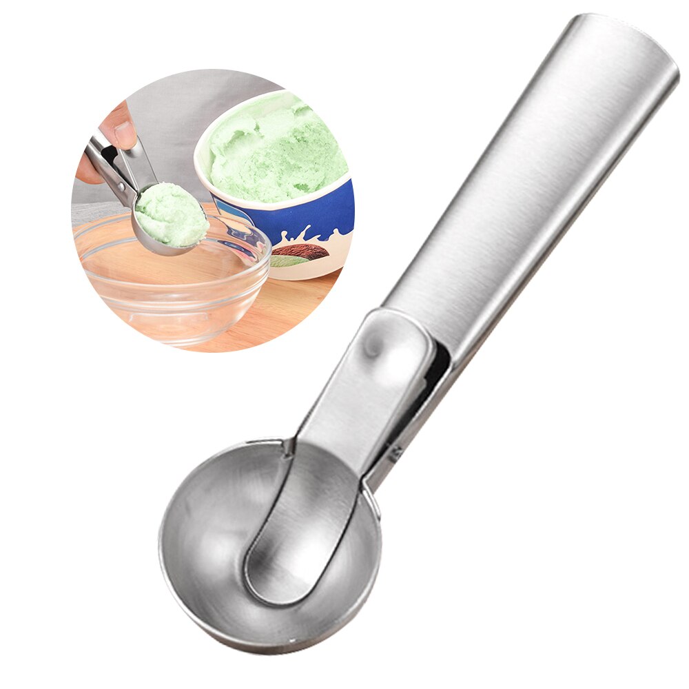 Stainless Steel Ice Cream Scoop Ice Ball Maker Yogurt Cookie Dough Meat Balls Ice Cream Spoon Tools Ice Cream Scoop