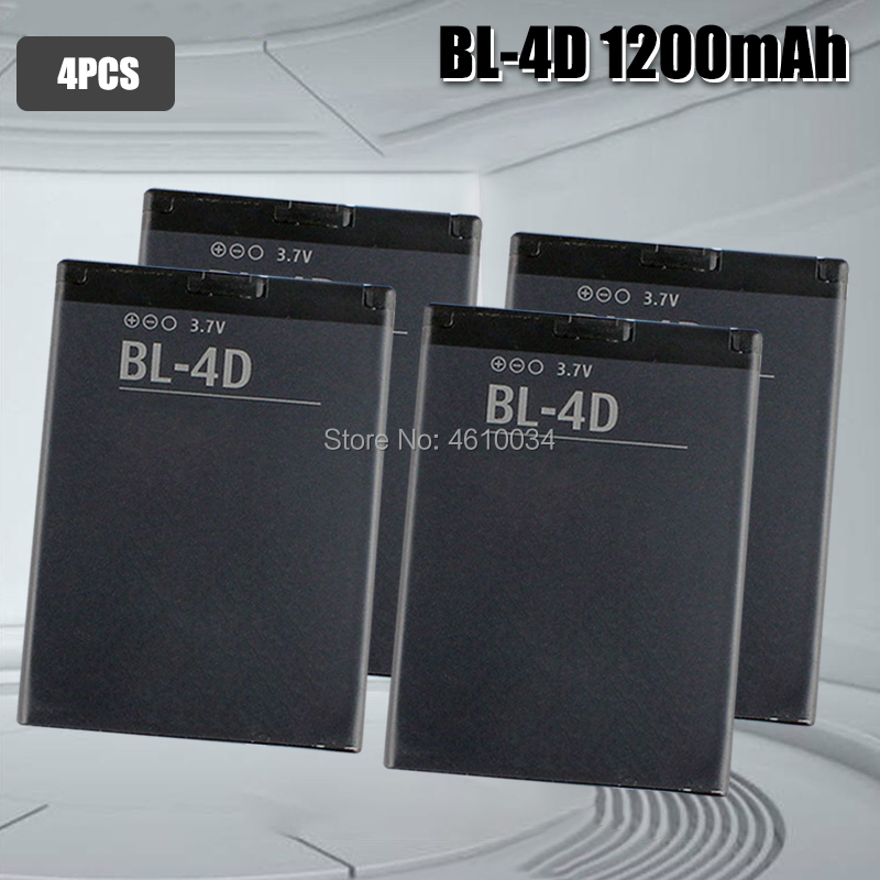 BL-4D Für Nokia N97 mini N97mini N8 N8-00 E5 E5-00 E7 E7-00 T7 T7-00 702T N5 808 N803 BL4D BL 4D batterie: 4pcs