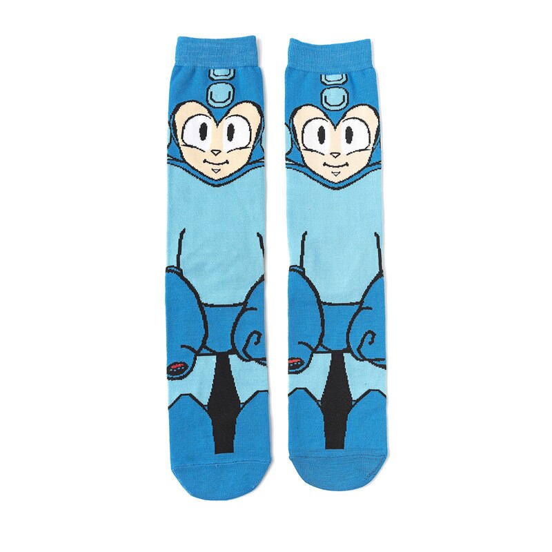 MD256 Mens calcetín de mujer patrón de dibujos animados de Hip hop fresco calcetines Skate divertido calcetines de colores: 6