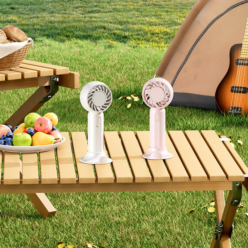 Handheld kleine ventilator, draagbare USB-ventilator, oplaadbare ventilator met ultralange levensduur, desktopventilator