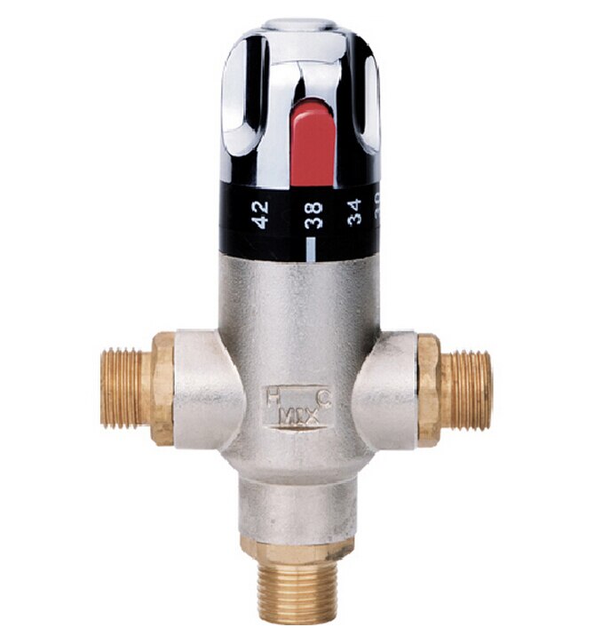 thermostatic mixer, G1/2 Brass thermostatic valve temperature control valve AF007