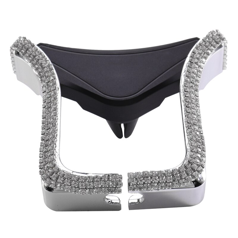 Universal Car Phone Holder Rhinestone Phone Bracket for Car Air Vent Mount Clip, Stylish Sparkling Shiny Cell Phone Holder for i