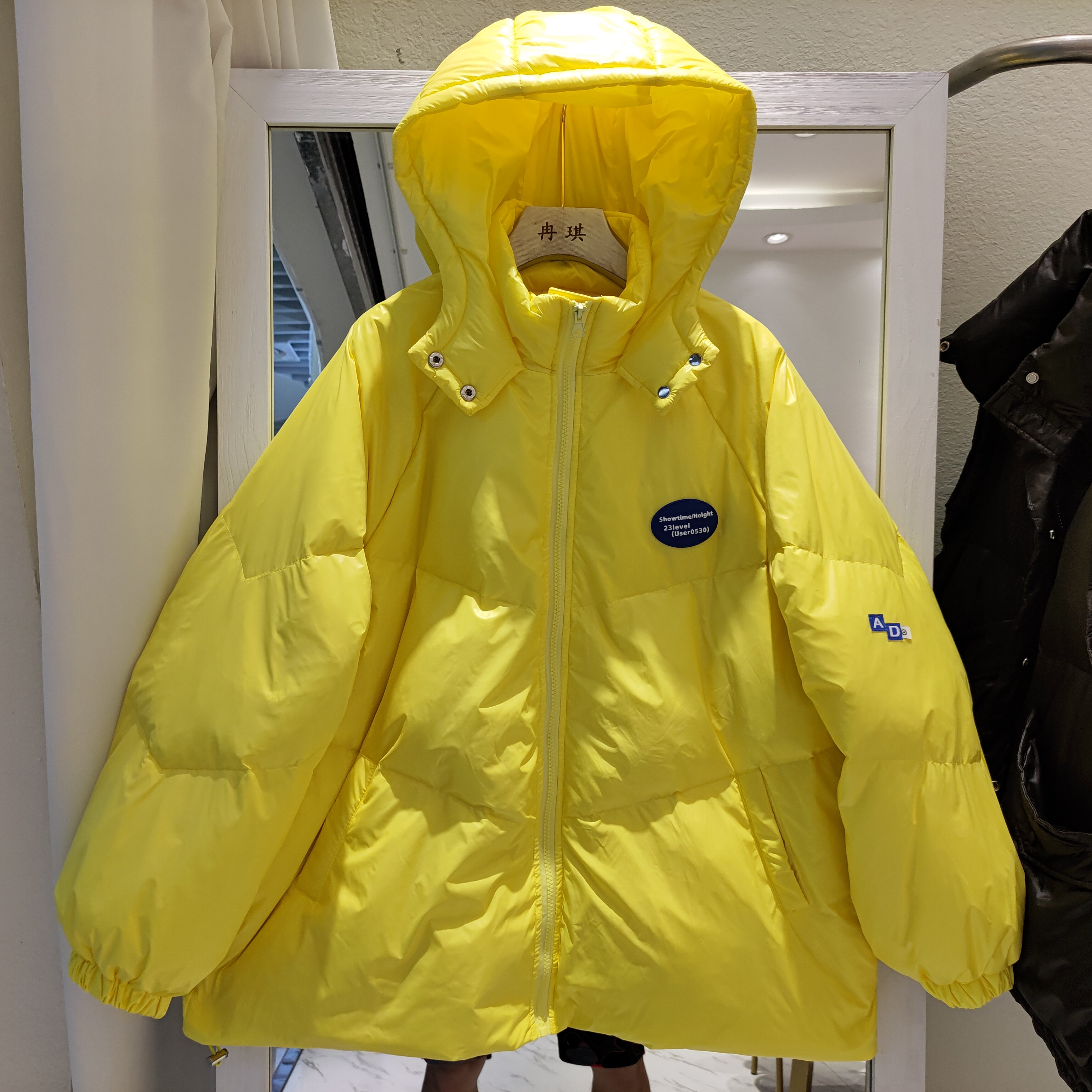 Chaqueta corta con capucha para invierno, plumón de pato blanco suelto coreano, Parkas gruesas para mujer, prendas de vestir sueltas, Tops, novedad de