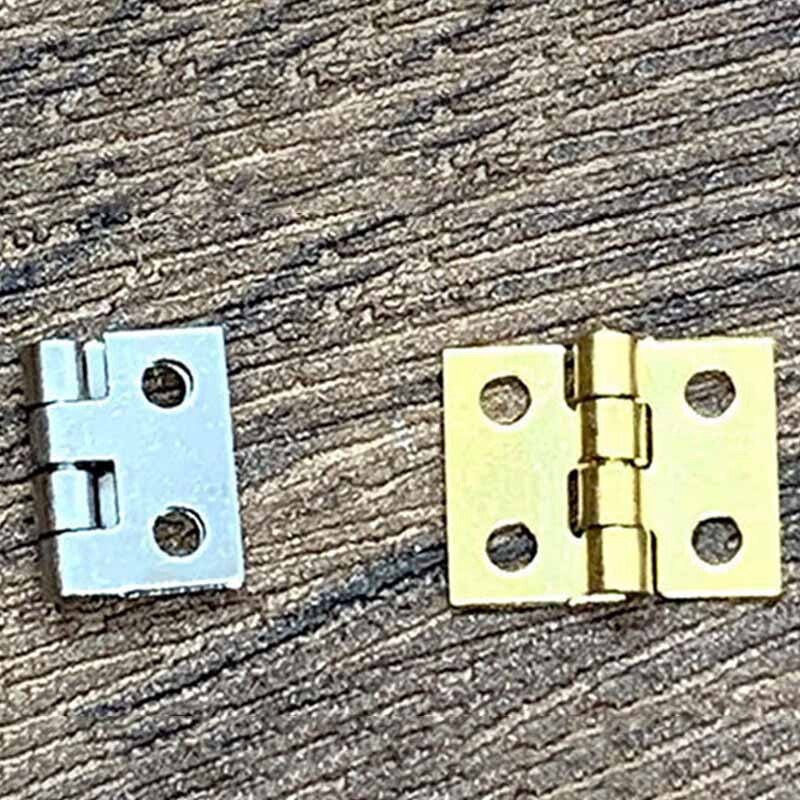 100 Pieces Mini Pure Copper Hinges Retro Hinges for Wooden Box Jewelry Chest Box Cabinet DIY Accessories
