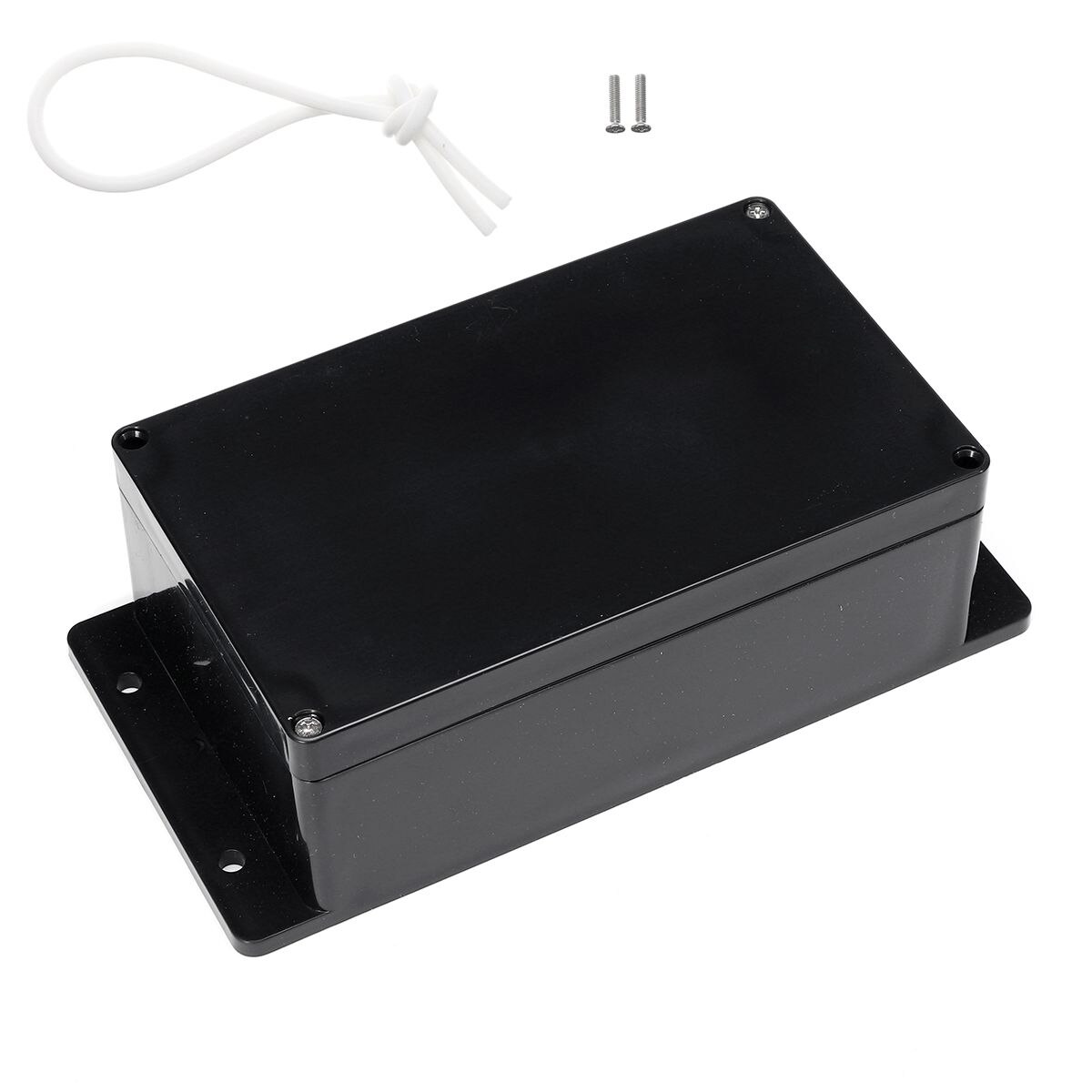 Black Color Waterproof Plastic Enclosure Box Electronic Housing Instrument Case Electrical Project Outdoor Junction Box: 200x120x75mm ear