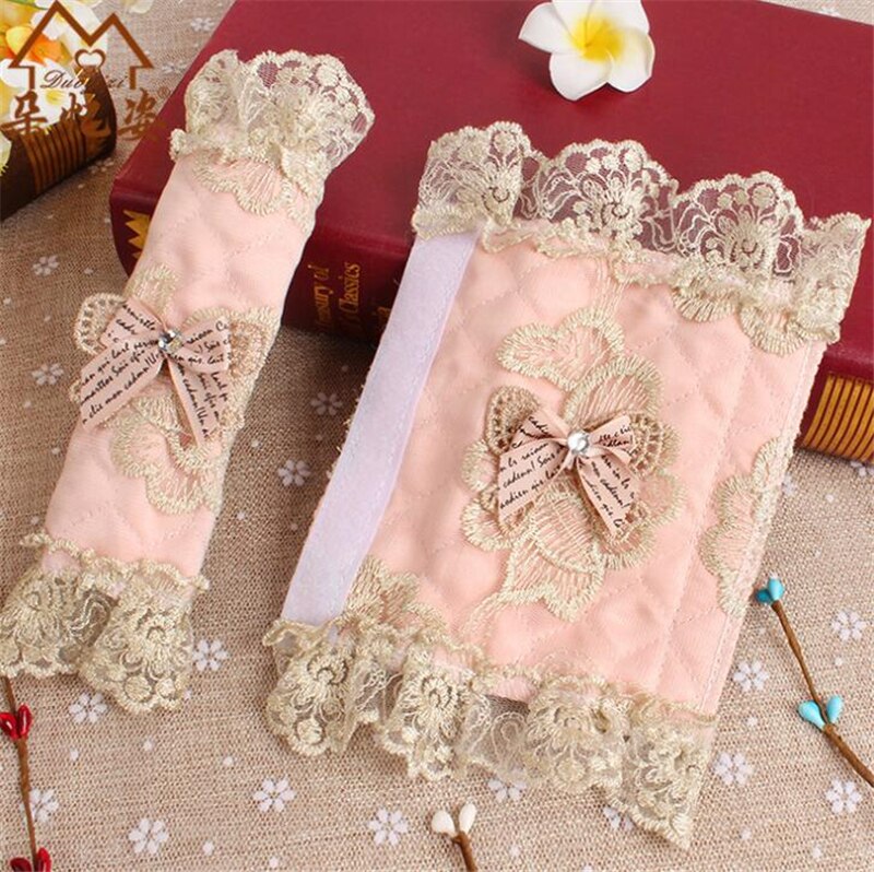 Cubierta de manija de encaje, cubierta de perilla de puerta, guantes de algodón para refrigerador, accesorios de herramientas para el hogar, cubierta de manija de puerta de nevera de doble puerta