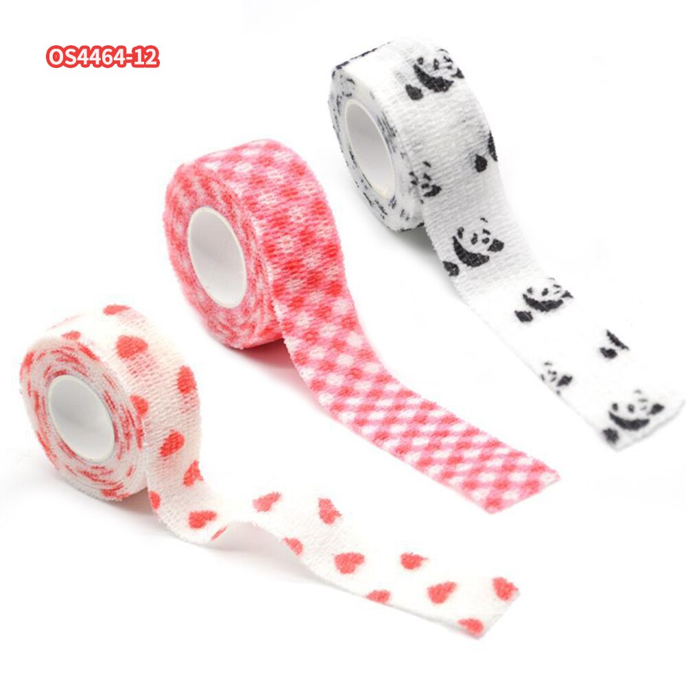 1 Roll Self Adherent Cohesive Wrap Bandage Non-Woven Bandage Calluses-Proof Breathable 1.0 Inch x 5 Yards for School Students: Set 1