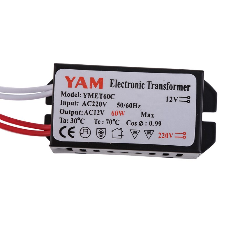 Professionele Elektronische Transformator Driver Voor G4 Halogeen Led Lamp AC220V Naar 12V 60W Elektronische Adapter Verlichting Onderdelen hr