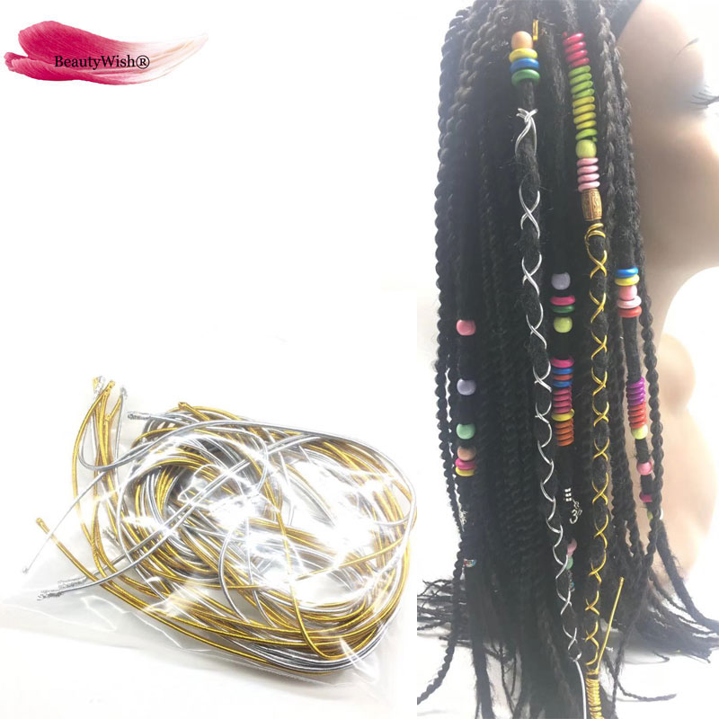 Magic String Box Braids Hair Accessories Braiding Hair Deco Styling Thin Shimmer Stretechable Braiding Hair Strings 10 Strands
