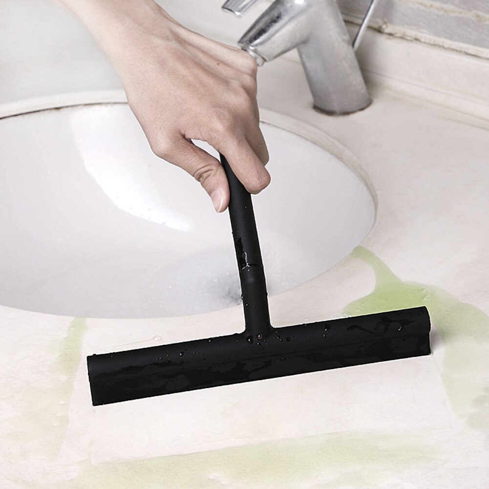 Glas Wischer Dusche Rakel Fenster Glas Wischer Schaber Reiniger mit Silikon Klinge Halfter Haken für Badezimmer Küche Auto Glas