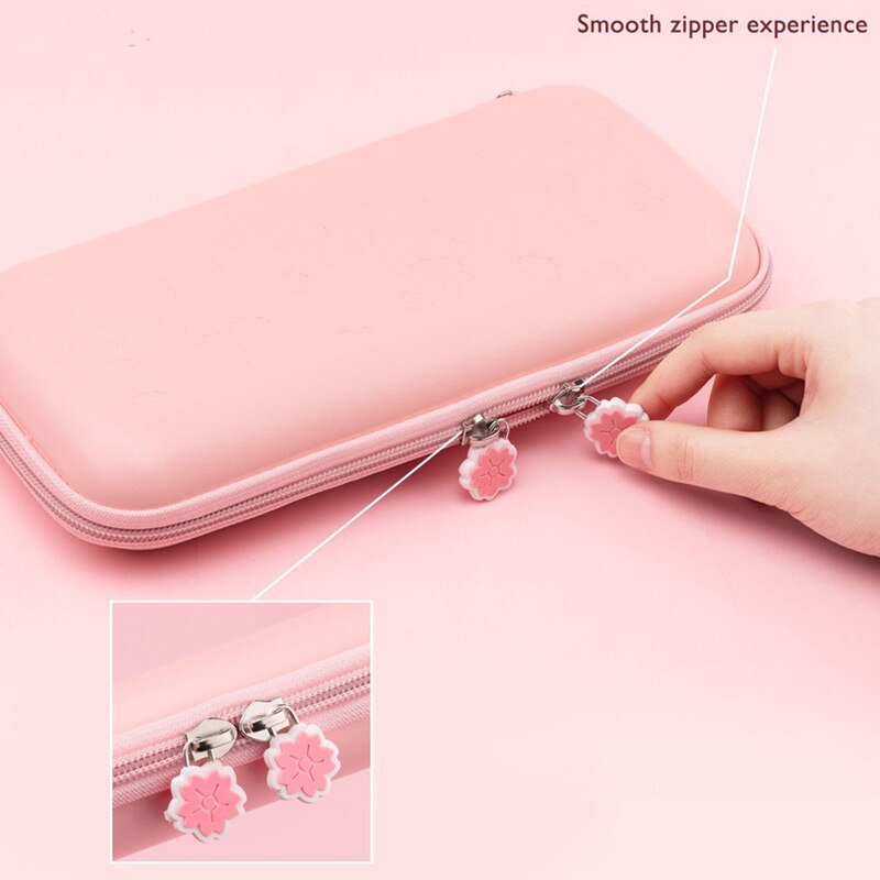 Opbevaringstaske til nintendo switch pink sakura bærbar taske vandtæt hård shell ns lite dæksel til nintendo switch accessorie