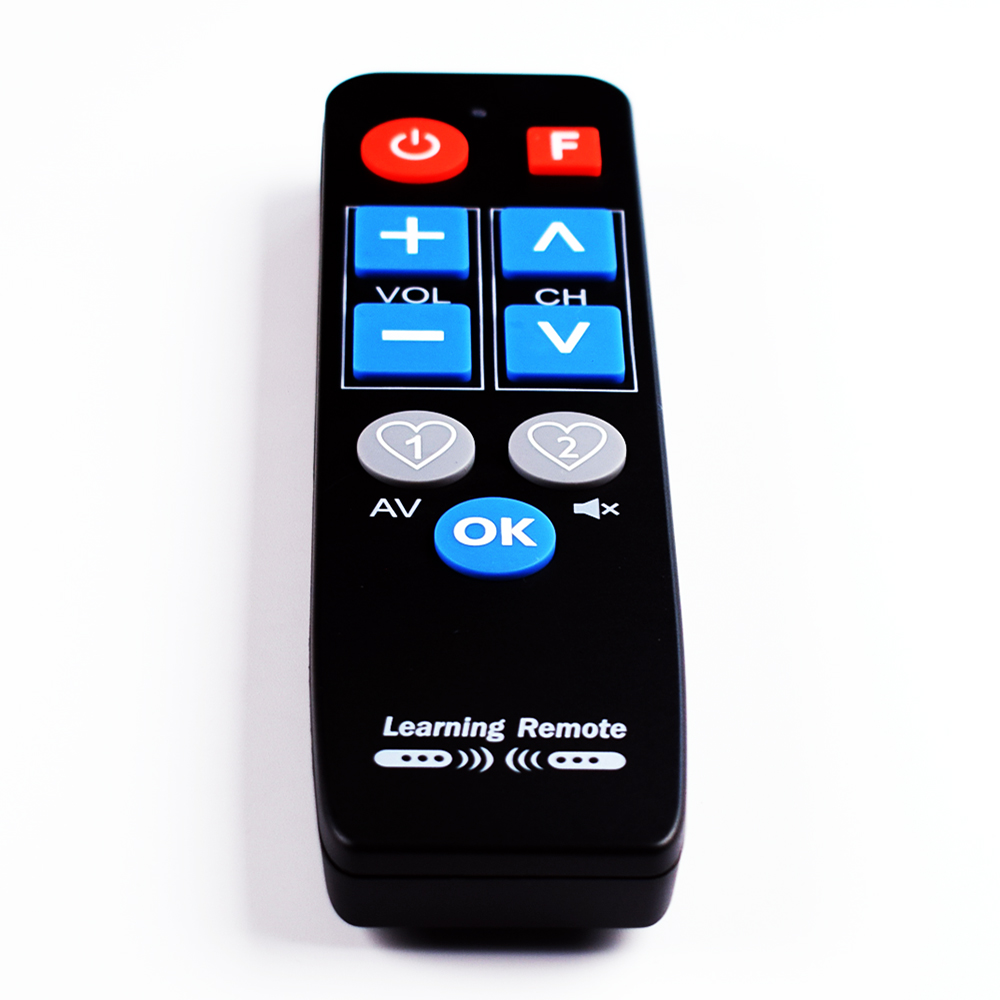 Control remoto Universal IR Learn para TV-BOX DVD STB VCR HIFI TV calentador, controlador de aprendizaje de 9 botones grandes