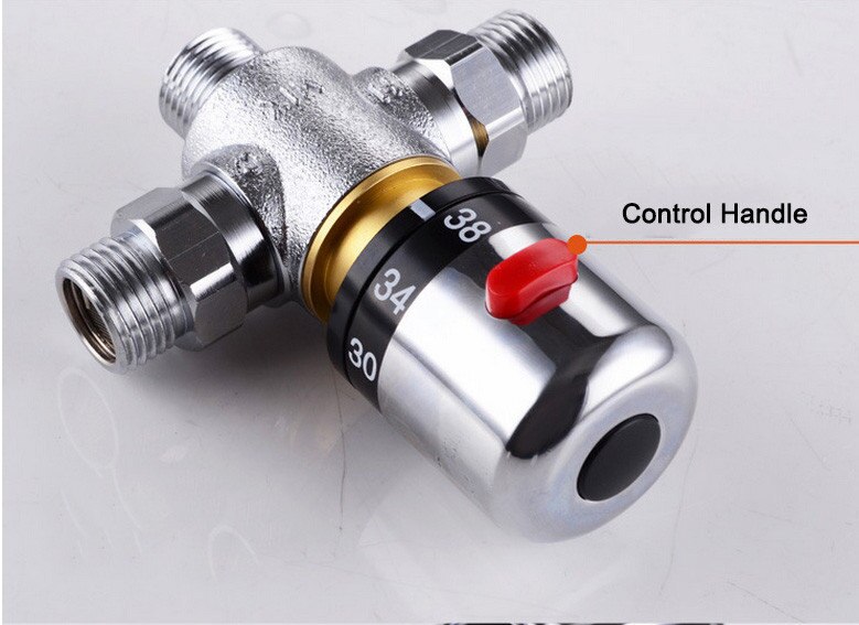 Brass Thermostatic Shower Mixer Valve - Mixer for shower head or bidet sprayer 11-081