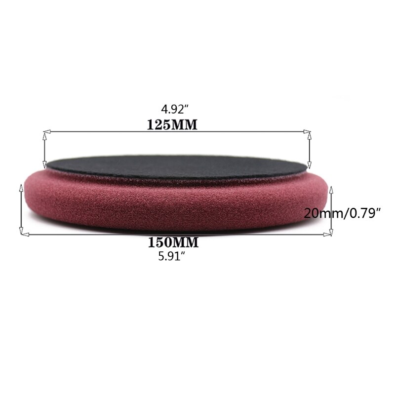3 sztuk 6 "gąbka polerowanie pianką podkładki polerowanie podkładki podkładki sprężynujące piękno samochodu B36B