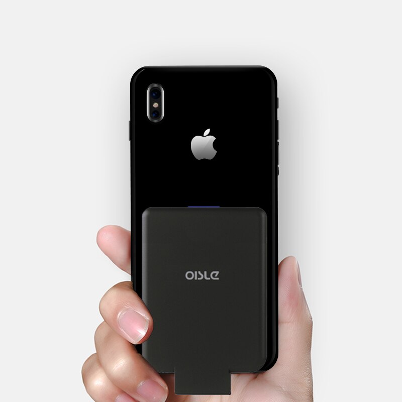 Wireless Power Bank Slim External Backup Battery Charger For iPhone 8/ Samsung S6/One plus 5/HTC Built in Qi receiver Power Case