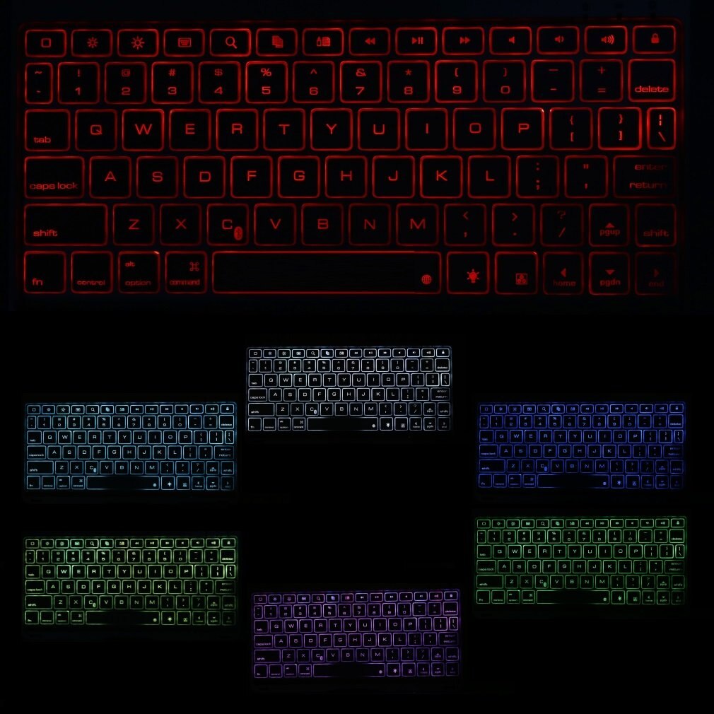 Voor Ipad Air 2 Backlit Bluetooth Keyboard Case