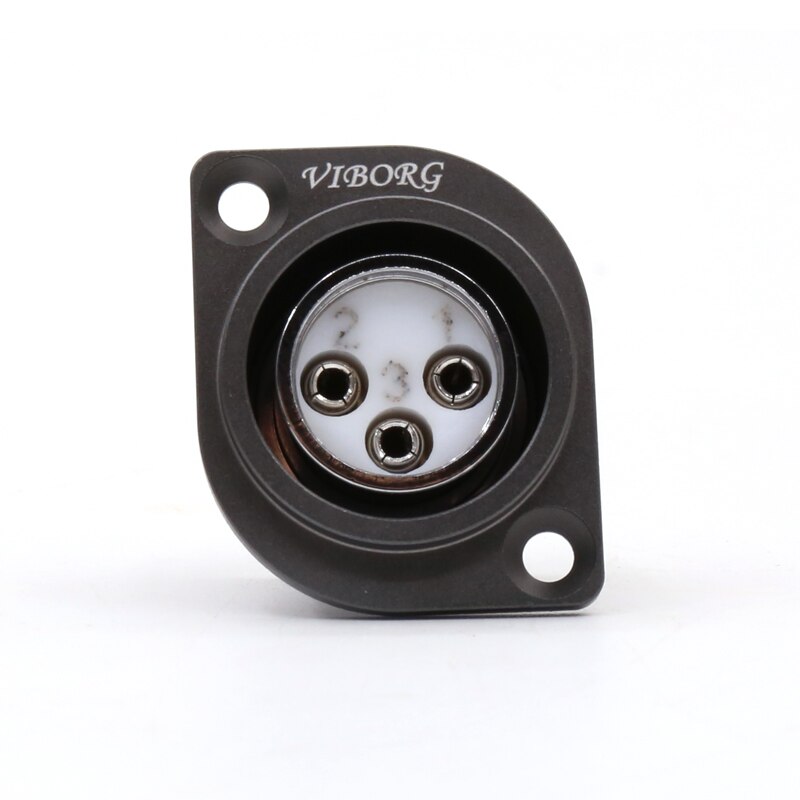 VIBORG isolamento in PTFE con presa femmina maschio a 3 pin XLR rodiato rame puro