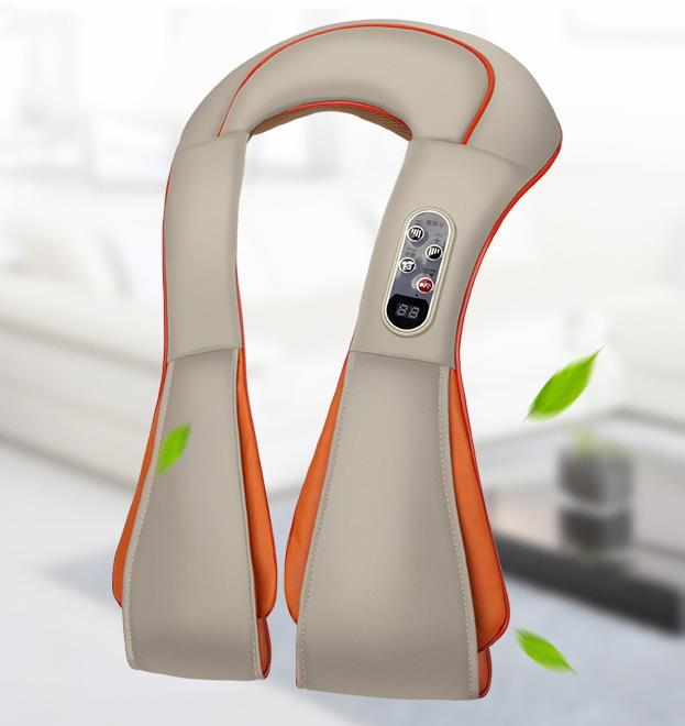 electrical shiatsu massager neck massage device electric back shoulder belt massages roller machine: G