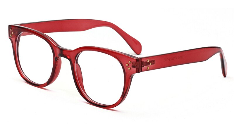 Kachawoo anti blue glasses men square black leopard pattern computer eyeglasses women's frame rivet style ladies birthday: red with clear