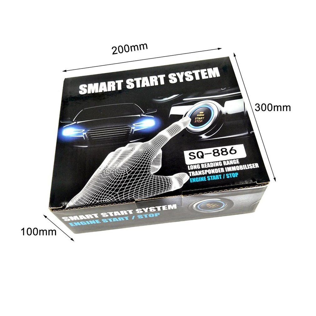 Passive Keyless Entry System PKE Engine Starter Push Button Vehicles Start/Stop Kit Safe Lock with 2 Smart Key