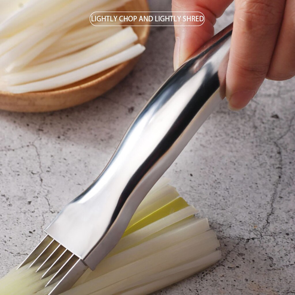 Stainless Steel Chopped Green Onion Kitchen Tool Artifact Slice Cutlery Vegetable Cutter Sharp Scallion Green Onion Cutter Shred