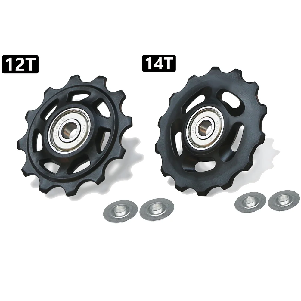 11T 12T 13T 14T Bearing MTB Bicycle Rear Guide Wheel Road Bike Jockey Rear Derailleur Pulley Roller for Shimano Sram Repair Kit: Navy Blue