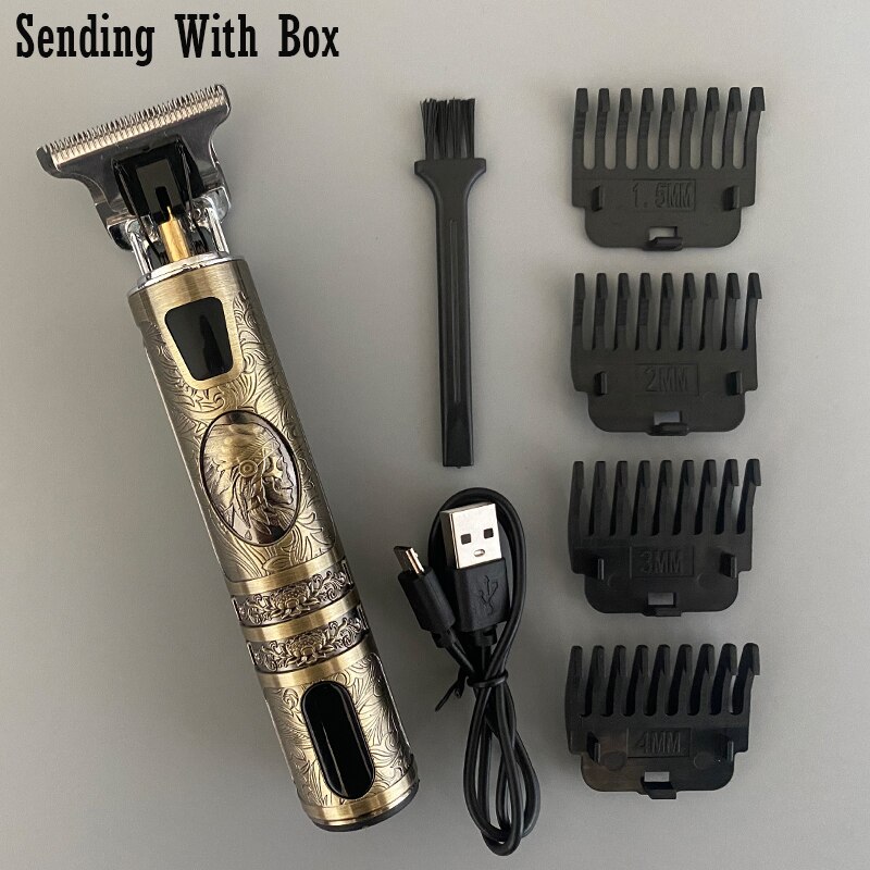 barber 2022 Clipper Trimmer Scheerapparaat Voor Mannen 110V-220V Oplaadbare Draak Haar Snijmachine Vintage T9 tondeuse maszynka do wlosow traş makinesi