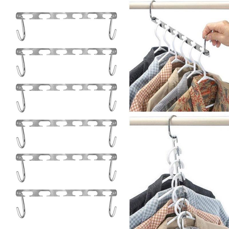 2Pcs/4Pcs Kleding Closet Hangers Shirts Netjes Hangers Besparen Ruimte Kleding Organizer Multifunctionele Praktische Rekken