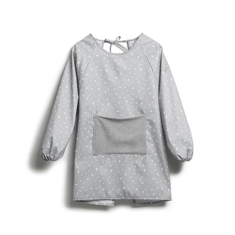 Tela para el hogar, delantal para limpiar a mano, Algodón puro, de cocina y cocina, mono a prueba de aceite: Gray