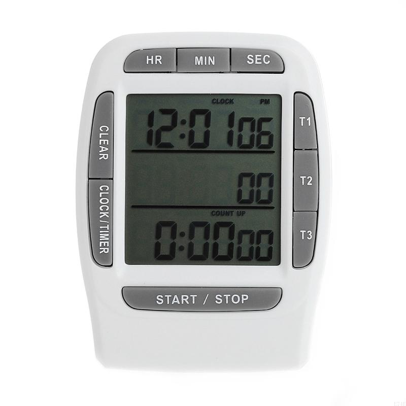 Digital LCD Multi-Channel Timer CountDown Laboratory 3 Channel Timers 99 Hours