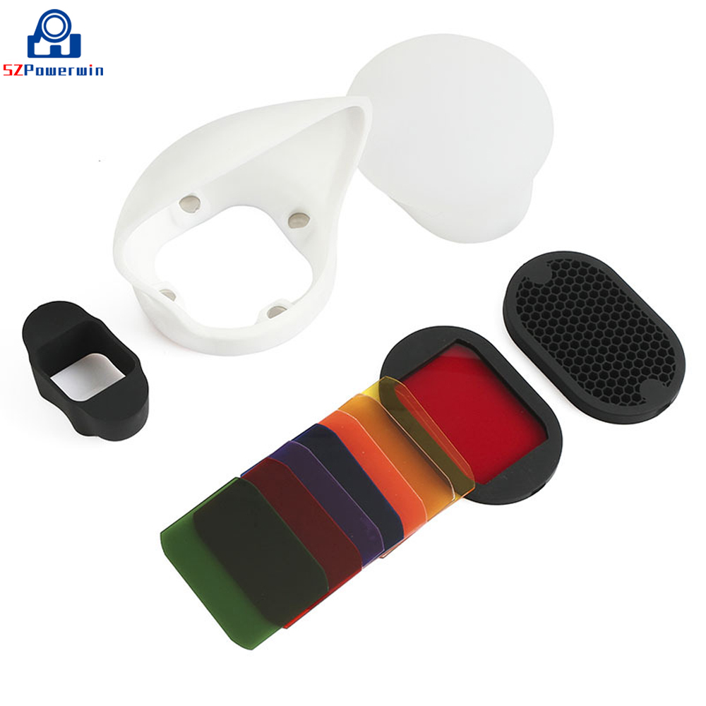 Kit de difusor de Flash, Reflector Softbox, rejilla de panal, geles de Color, accesorio magnético, bola de luz suave para Flash apta para MagMod