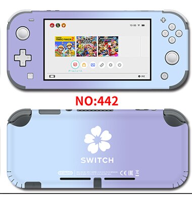 Vinile Adesivi Protezione Della Pelle Dello Schermo per Nintendo Interruttore lite Console di Colore Puro Viola Pelli: 442 skins