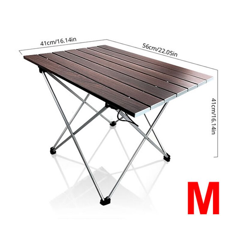 Lightweight Aluminum Folding Table, Portable Camp Table, Outdoor Picnic Camping Backpacking Beach Patio: 02