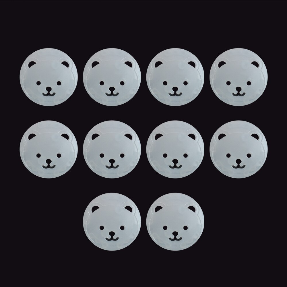 10 Pcs Elektrische Outlet Baby Kinderen Kind Guard Veiligheid Bescherming, Europese Standaard, Anti Elektrische Shock Stekkers Protector Cover: 10 pcs transparent