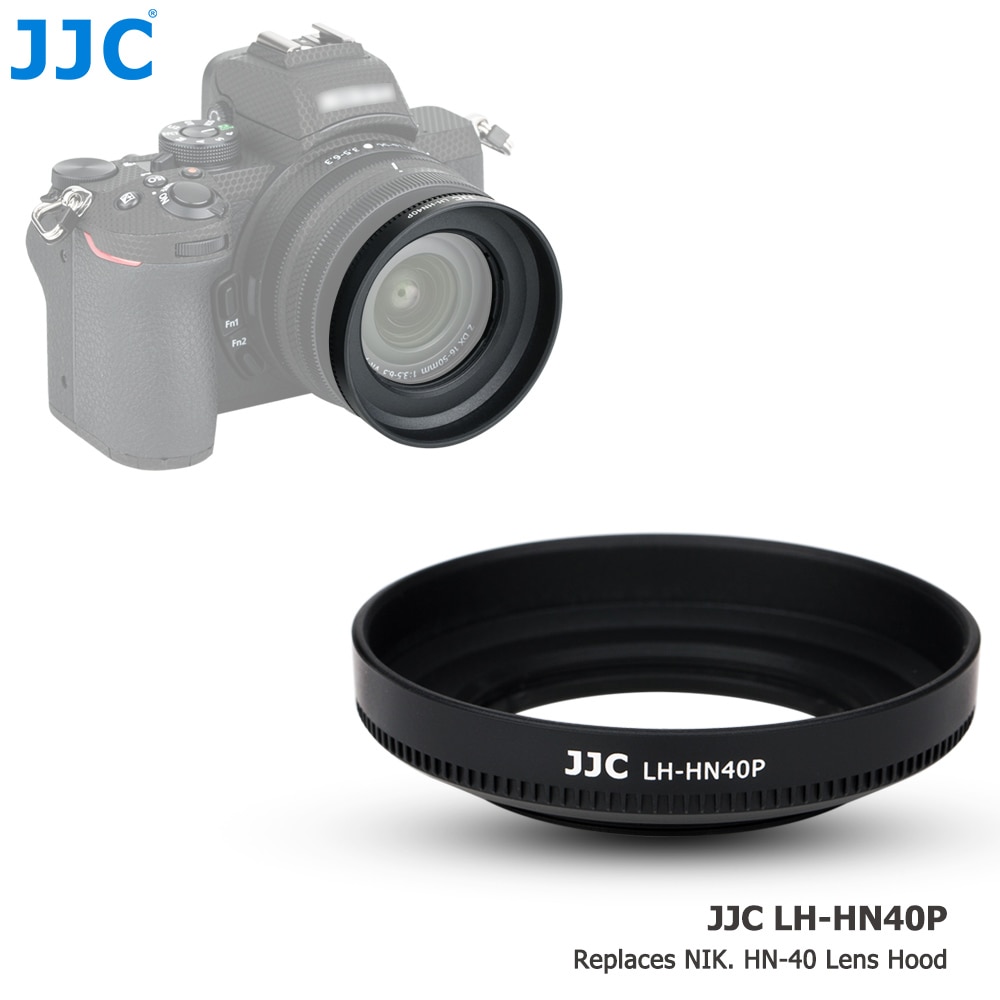 Jjc Schroef-In Lens Hood Shade Voor Nikon Z Fc Zfc Nikkor Z Dx 16-50Mm F/3.5-6.3 Vr Lens Vervangt Nikon HN-40 46Mm Lens Protector