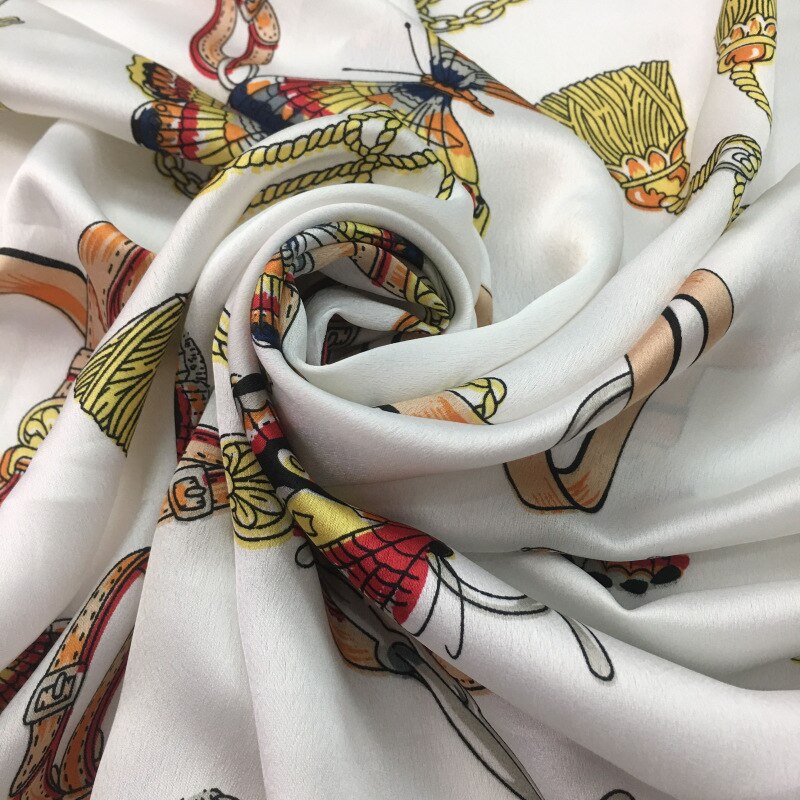 Tissu satin élastique imprimé 94% polyester 6% élasthanne, d'usine