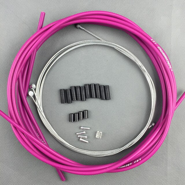 Bremsleitung Bausatz MTB Rennrad Fahrrad Gehäbenutzen Kabel Schlauch einstellen Bausatz Bremsleitung Schalthebel Für Shiman0 Sram,10 farben: Violett