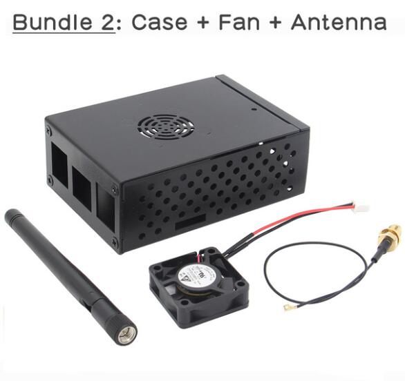 Orange Pi 3 Metal Case with Cooling Fan Set, Protective Case / Shell / Enclosure / Box for Orange Pi 3: Bundle 2