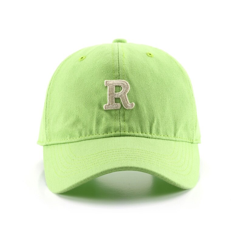 Baseball Women&#39;s Cap Men&#39;s Caps for Men Letter R Embroidery Four Seasons Male Hat Hats Apparel Accessories: Light Green