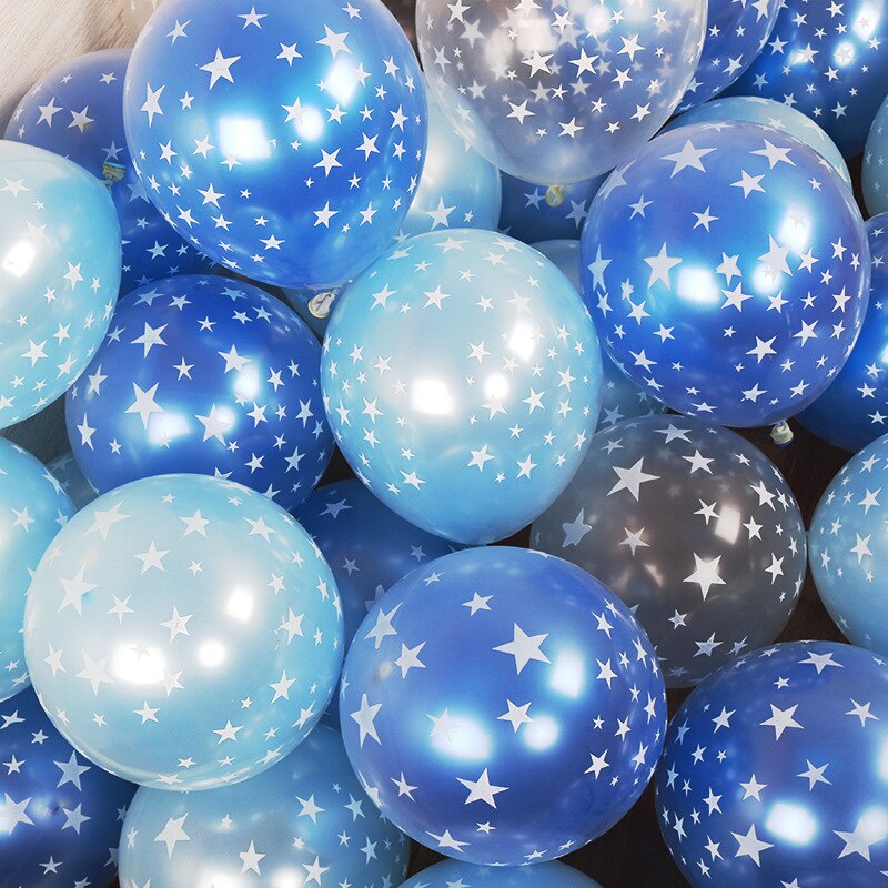 10 tums yttre rymden temafest astronaut stjärnhimmel svart latex ballong fest pojke barn födelsedagsfest dekor gynnar helium globalt