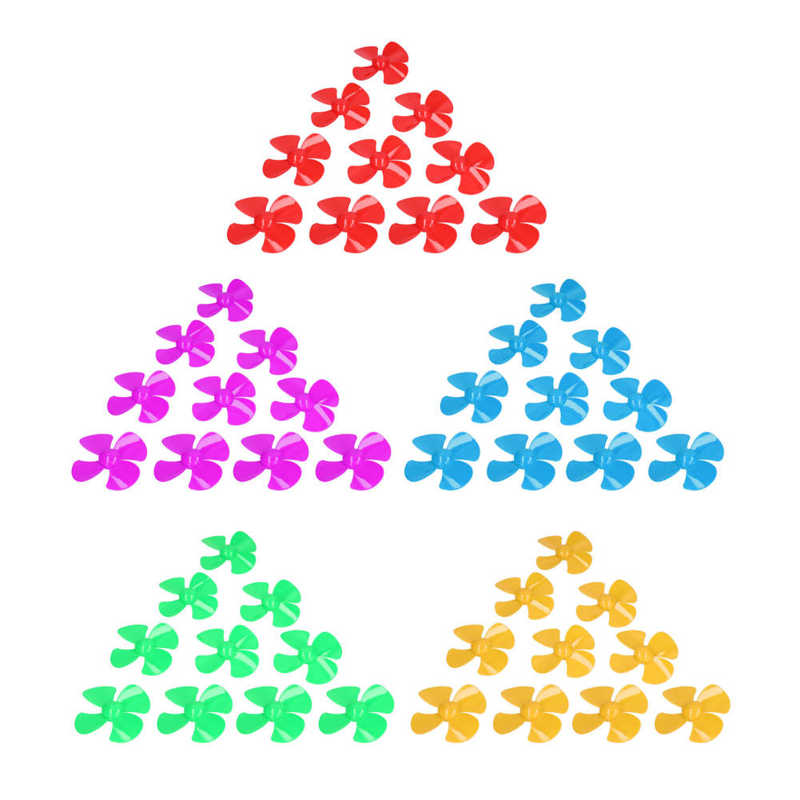 4 Blades Propeller 100mm Diameter Plastic Propellers with 2mm Hole for Craft for Mechanical Model Making