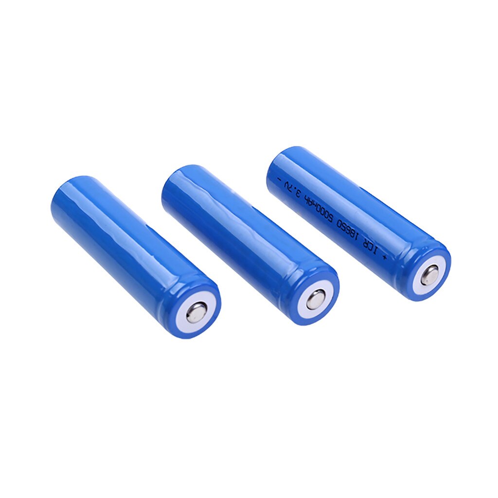 3.7V 5000mAh 18650 Battery Li Ion Rechargeable Large Capacity Battery Flashlight Power Large LED Torch Flashlights Blue