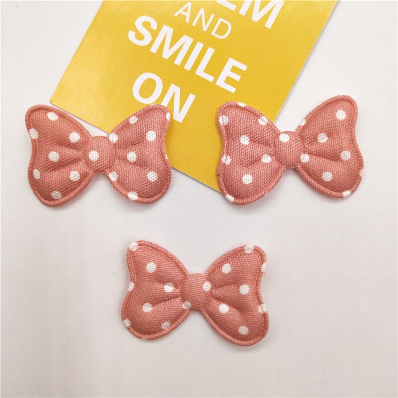 72 stks/partij 3.9*2.5 cm Strik Padded Applicaties voor DIY Kleding Naaien Leveringen DIY Haar Boog Decoratie: 9