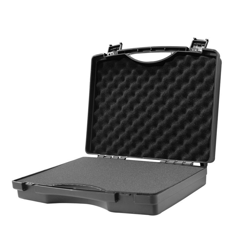 340 x 273 x 83mm instrumentkasse plast værktøjskasse slagfast sikkerhedsetui kuffert værktøjskasse med forskåret skum